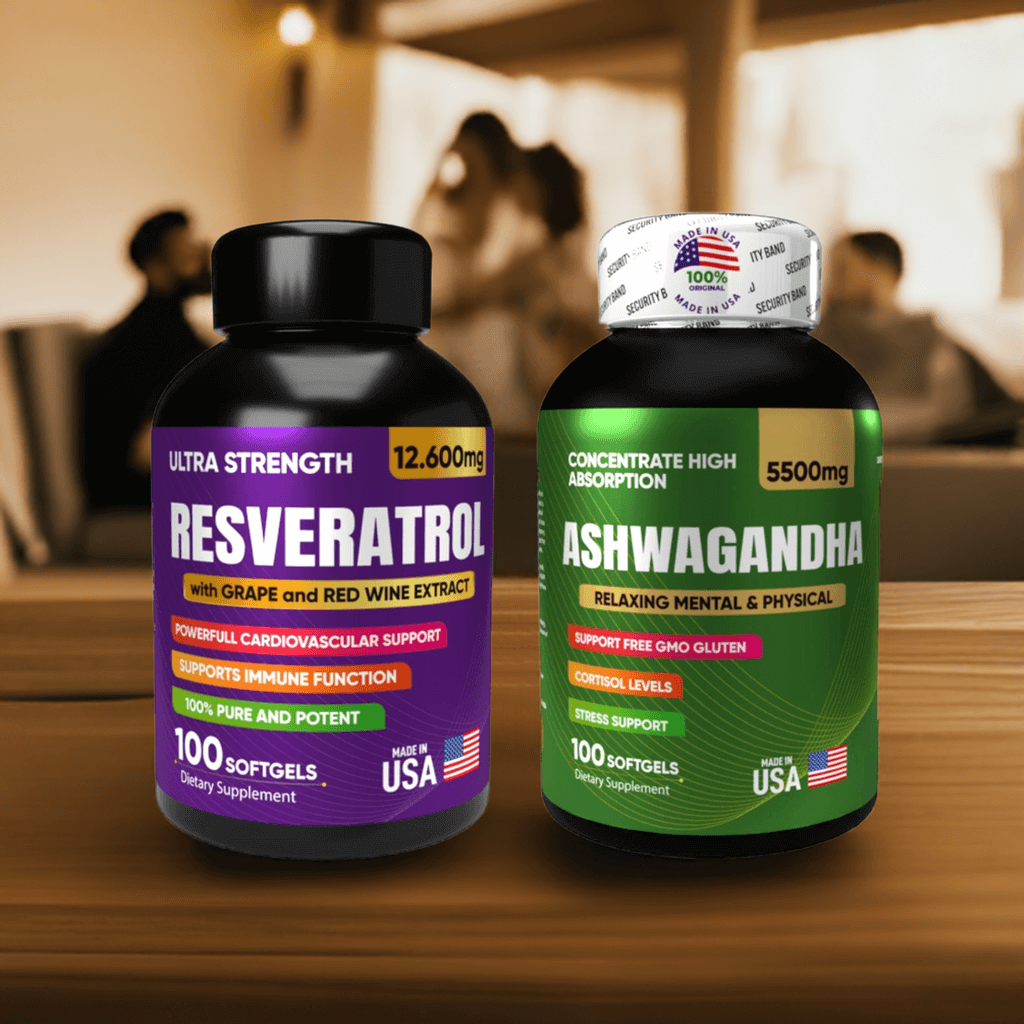 💪 Combo Resveratrol + Ashwagandha para Energía, Longevidad y Bienestar - nutrybelleze