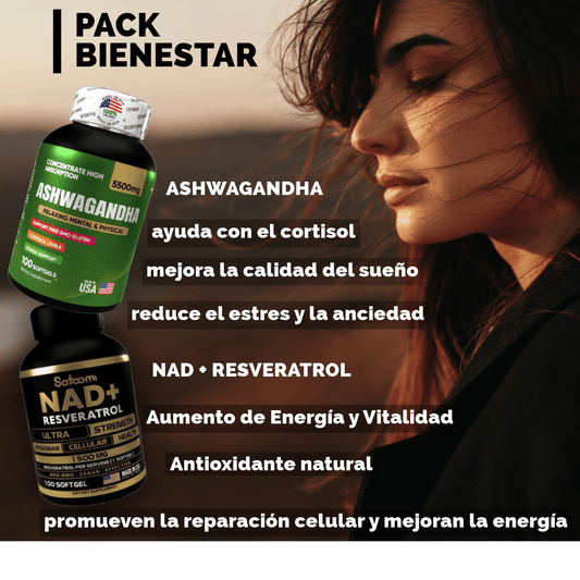 COMBO NAD RESVERATROL + ASHWAGANDHA - nutrybelleze